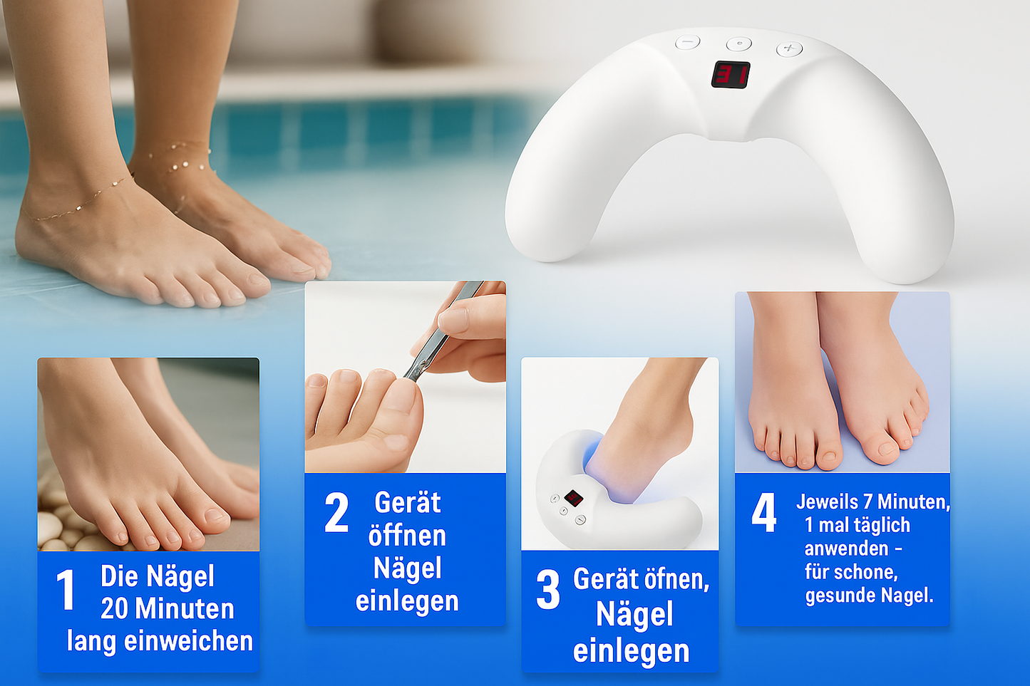 PodoBEAM™ – Die innovative Lasertherapie gegen Nagelpilz